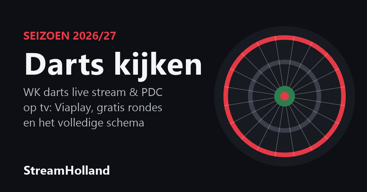 darts kijken